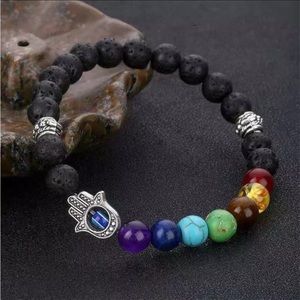 NEW Chakra Evil Eye Natural Energy Balance Bracelet